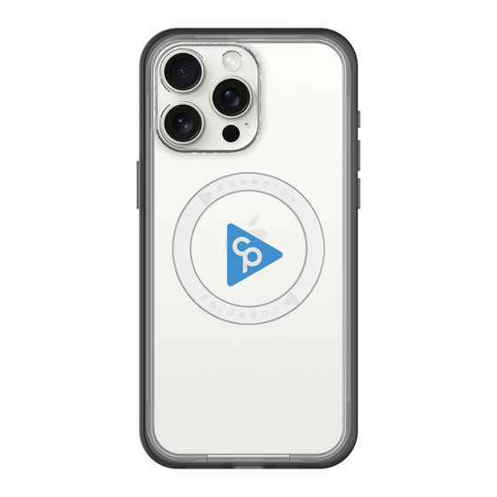 スリムプロテクションプレミアムケース with MagSafe［ オリジナル - caseplayロゴ - ブルー/C ］