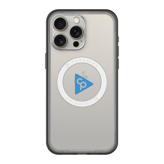 スリムプロテクションプレミアムケース with MagSafe［ オリジナル - caseplayロゴ - ブルー/C ］