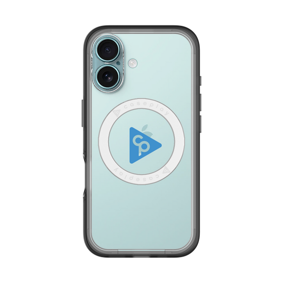 スリムプロテクションプレミアムケース with MagSafe［ オリジナル - caseplayロゴ - ブルー/C ］