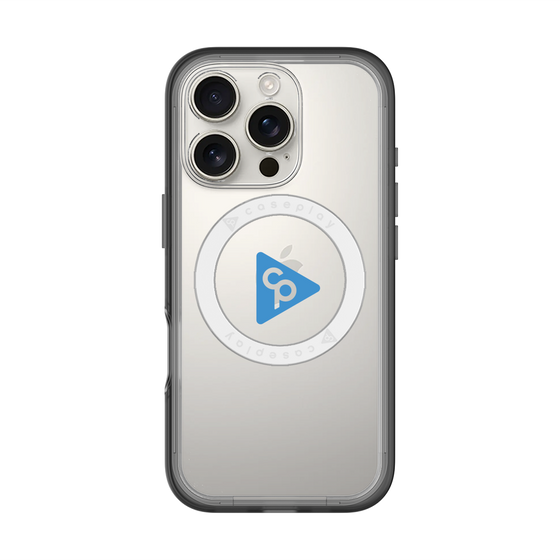 スリムプロテクションプレミアムケース with MagSafe［ オリジナル - caseplayロゴ - ブルー/C ］