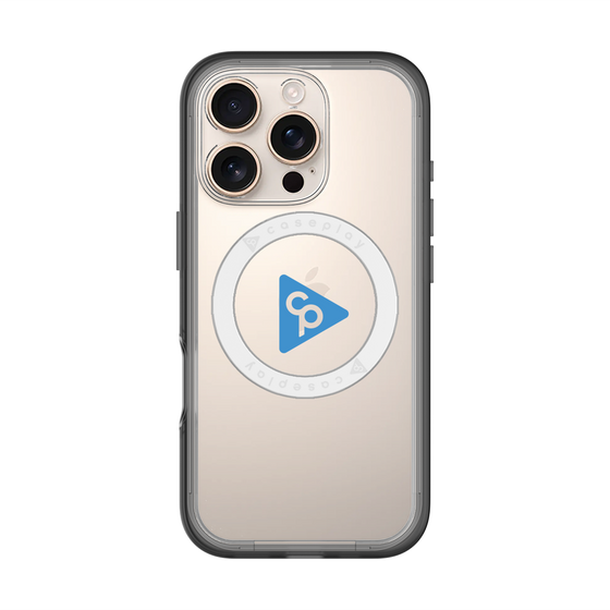 スリムプロテクションプレミアムケース with MagSafe［ オリジナル - caseplayロゴ - ブルー/C ］