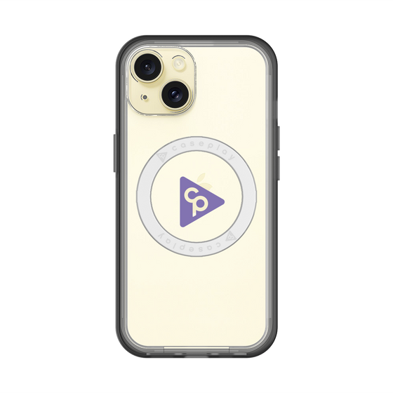 スリムプロテクションプレミアムケース with MagSafe［ オリジナル - caseplayロゴ - パープル/C ］