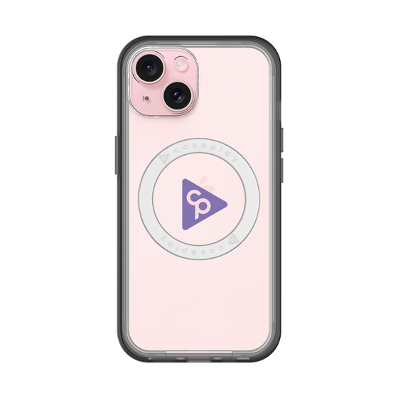 スリムプロテクションプレミアムケース with MagSafe［ オリジナル - caseplayロゴ - パープル/C ］