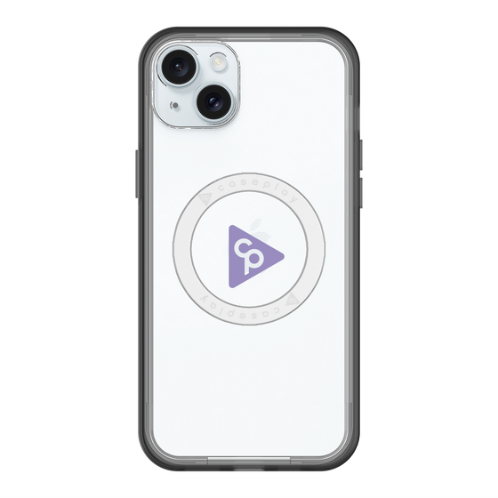 スリムプロテクションプレミアムケース with MagSafe［ オリジナル - caseplayロゴ - パープル/C ］