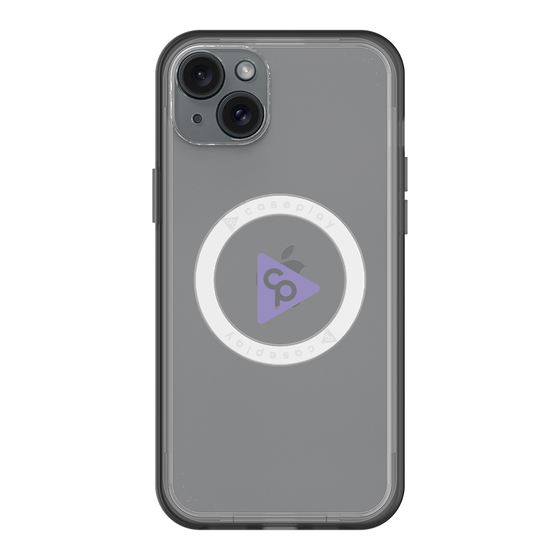 スリムプロテクションプレミアムケース with MagSafe［ オリジナル - caseplayロゴ - パープル/C ］