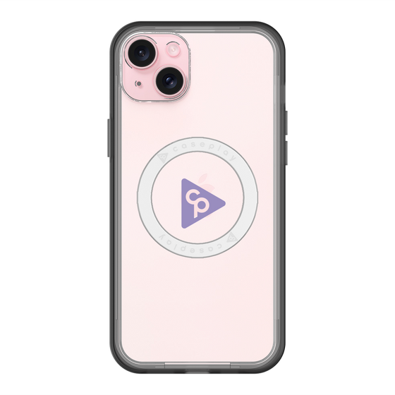 スリムプロテクションプレミアムケース with MagSafe［ オリジナル - caseplayロゴ - パープル/C ］