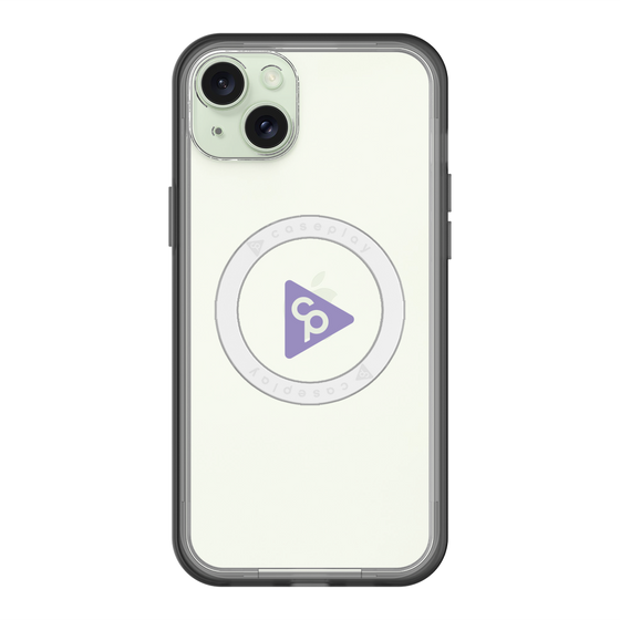 スリムプロテクションプレミアムケース with MagSafe［ オリジナル - caseplayロゴ - パープル/C ］