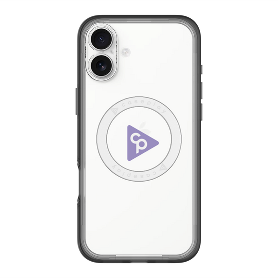 スリムプロテクションプレミアムケース with MagSafe［ オリジナル - caseplayロゴ - パープル/C ］