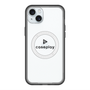 スリムプロテクションプレミアムケース with MagSafe［ オリジナル - caseplayロゴ - ブラック/D ］