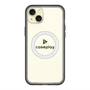 スリムプロテクションプレミアムケース with MagSafe［ オリジナル - caseplayロゴ - ブラック/D ］