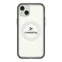 スリムプロテクションプレミアムケース with MagSafe［ オリジナル - caseplayロゴ - ブラック/D ］