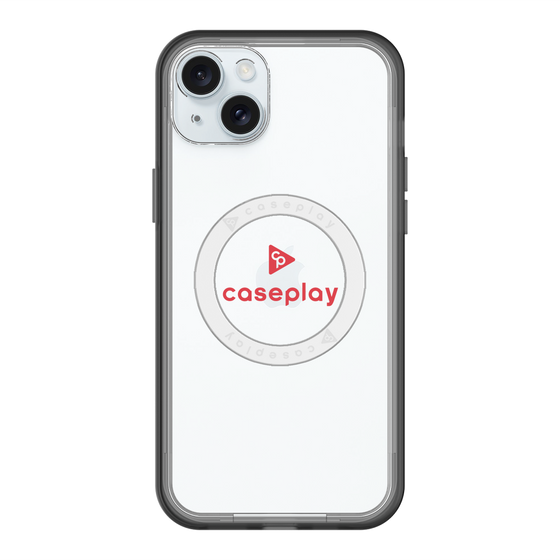 スリムプロテクションプレミアムケース with MagSafe［ オリジナル - caseplayロゴ - レッド/D ］