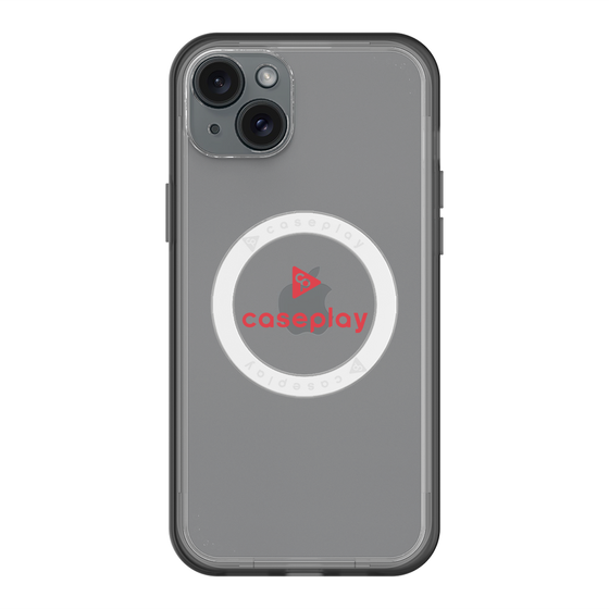 スリムプロテクションプレミアムケース with MagSafe［ オリジナル - caseplayロゴ - レッド/D ］