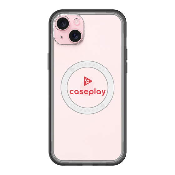スリムプロテクションプレミアムケース with MagSafe［ オリジナル - caseplayロゴ - レッド/D ］