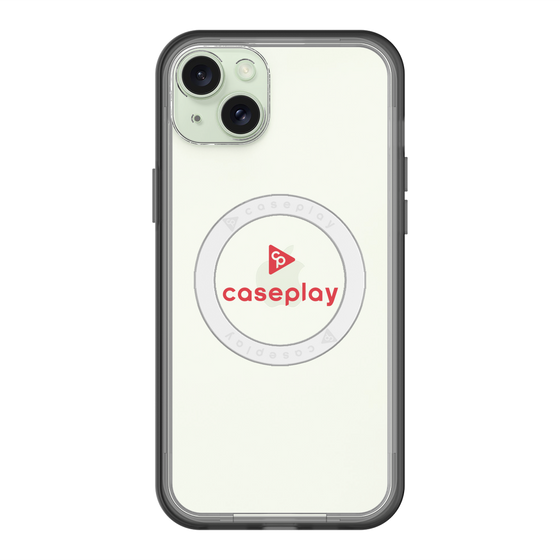 スリムプロテクションプレミアムケース with MagSafe［ オリジナル - caseplayロゴ - レッド/D ］