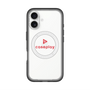 スリムプロテクションプレミアムケース with MagSafe［ オリジナル - caseplayロゴ - レッド/D ］
