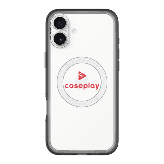 スリムプロテクションプレミアムケース with MagSafe［ オリジナル - caseplayロゴ - レッド/D ］