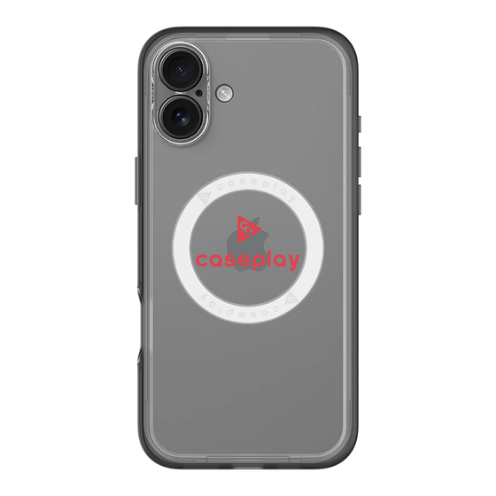 スリムプロテクションプレミアムケース with MagSafe［ オリジナル - caseplayロゴ - レッド/D ］