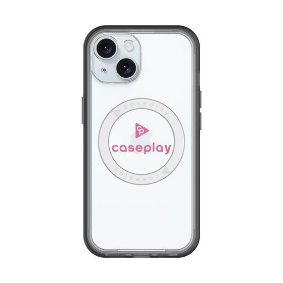 スリムプロテクションプレミアムケース with MagSafe［ オリジナル - caseplayロゴ - ピンク/D ］