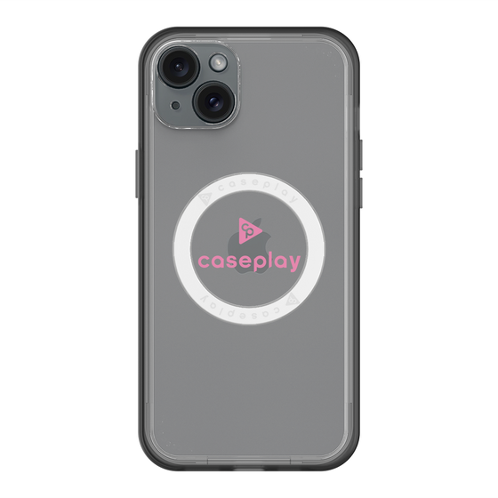 スリムプロテクションプレミアムケース with MagSafe［ オリジナル - caseplayロゴ - ピンク/D ］