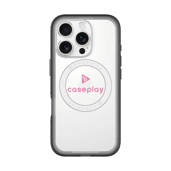 スリムプロテクションプレミアムケース with MagSafe［ オリジナル - caseplayロゴ - ピンク/D ］