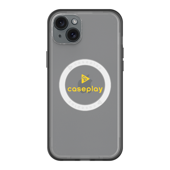 スリムプロテクションプレミアムケース with MagSafe［ オリジナル - caseplayロゴ - イエロー/D ］
