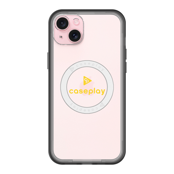 スリムプロテクションプレミアムケース with MagSafe［ オリジナル - caseplayロゴ - イエロー/D ］