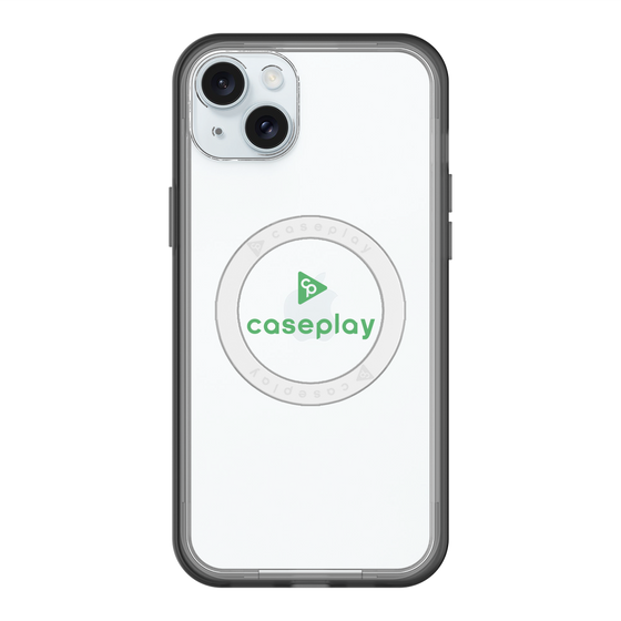 スリムプロテクションプレミアムケース with MagSafe［ オリジナル - caseplayロゴ - グリーン/D ］