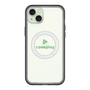 スリムプロテクションプレミアムケース with MagSafe［ オリジナル - caseplayロゴ - グリーン/D ］