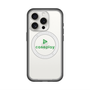 スリムプロテクションプレミアムケース with MagSafe［ オリジナル - caseplayロゴ - グリーン/D ］