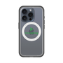 スリムプロテクションプレミアムケース with MagSafe［ オリジナル - caseplayロゴ - グリーン/D ］