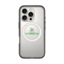 スリムプロテクションプレミアムケース with MagSafe［ オリジナル - caseplayロゴ - グリーン/D ］