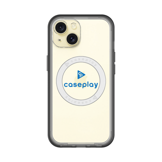 スリムプロテクションプレミアムケース with MagSafe［ オリジナル - caseplayロゴ - ブルー/D ］
