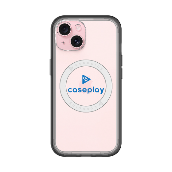 スリムプロテクションプレミアムケース with MagSafe［ オリジナル - caseplayロゴ - ブルー/D ］
