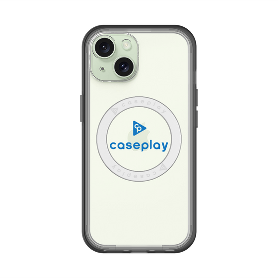スリムプロテクションプレミアムケース with MagSafe［ オリジナル - caseplayロゴ - ブルー/D ］