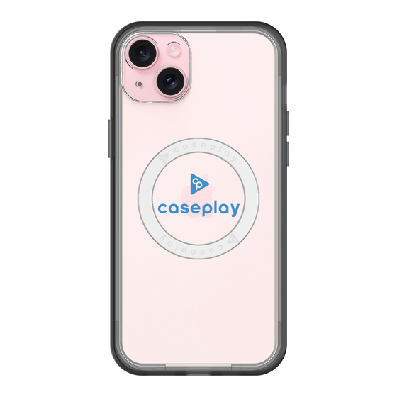 スリムプロテクションプレミアムケース with MagSafe［ オリジナル - caseplayロゴ - ブルー/D ］