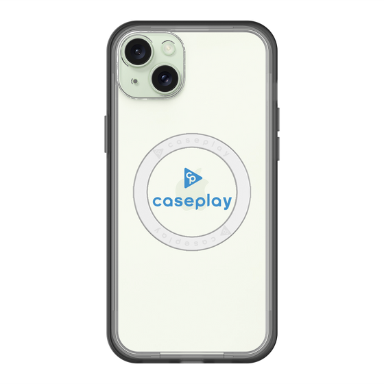 スリムプロテクションプレミアムケース with MagSafe［ オリジナル - caseplayロゴ - ブルー/D ］