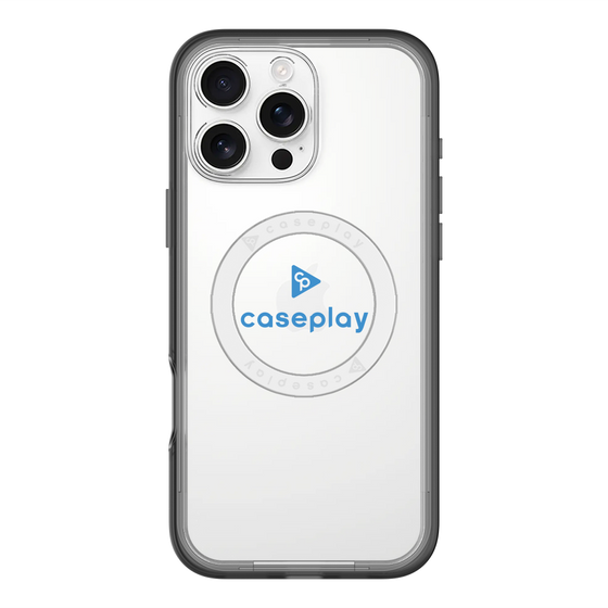 スリムプロテクションプレミアムケース with MagSafe［ オリジナル - caseplayロゴ - ブルー/D ］