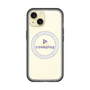 スリムプロテクションプレミアムケース with MagSafe［ オリジナル - caseplayロゴ - パープル/D ］