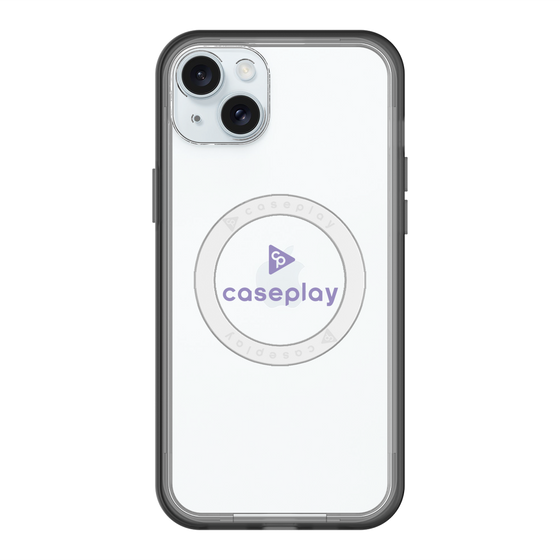 スリムプロテクションプレミアムケース with MagSafe［ オリジナル - caseplayロゴ - パープル/D ］