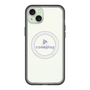 スリムプロテクションプレミアムケース with MagSafe［ オリジナル - caseplayロゴ - パープル/D ］