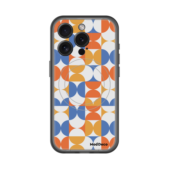 スリムプロテクションプレミアムケース with MagSafe［ Mod Deco - オリジナル - 幾何学模様/A ］