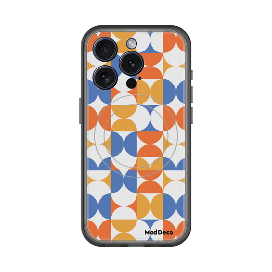 スリムプロテクションプレミアムケース with MagSafe［ Mod Deco - オリジナル - 幾何学模様/A ］