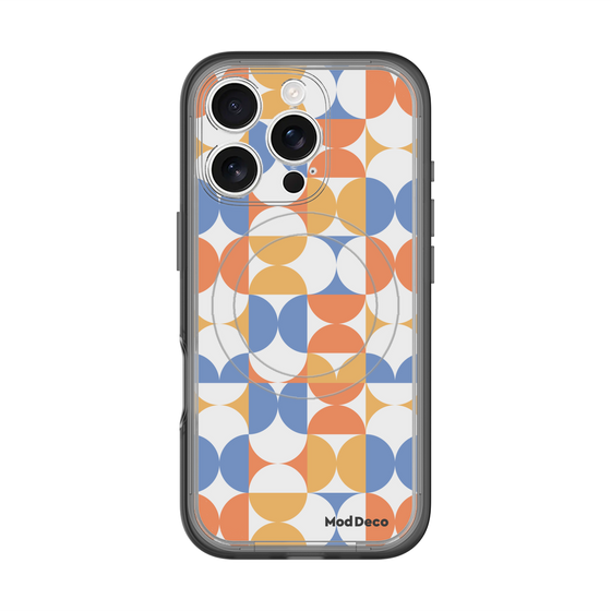スリムプロテクションプレミアムケース with MagSafe［ Mod Deco - オリジナル - 幾何学模様/A ］