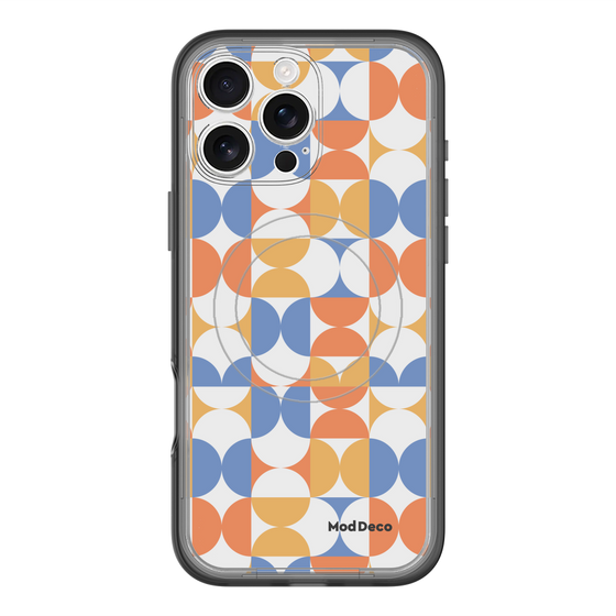 スリムプロテクションプレミアムケース with MagSafe［ Mod Deco - オリジナル - 幾何学模様/A ］