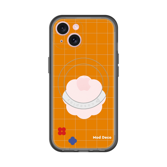 スリムプロテクションプレミアムケース with MagSafe［ Mod Deco - オリジナル - レトロオレンジ ］