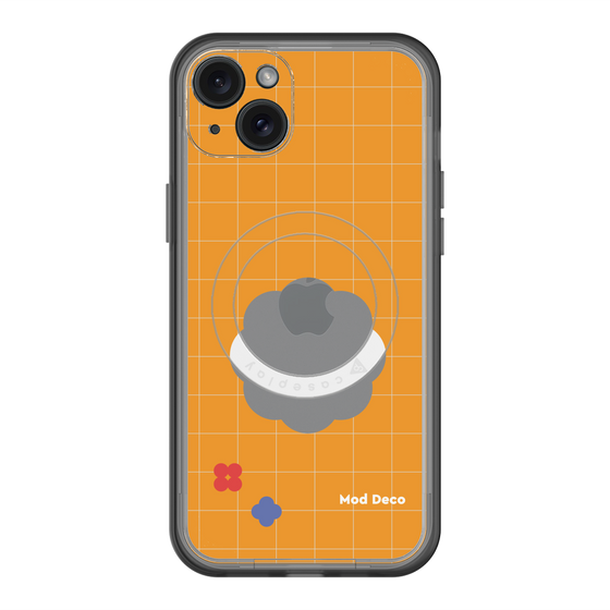 スリムプロテクションプレミアムケース with MagSafe［ Mod Deco - オリジナル - レトロオレンジ ］