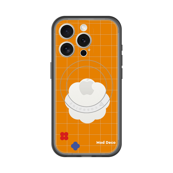 スリムプロテクションプレミアムケース with MagSafe［ Mod Deco - オリジナル - レトロオレンジ ］