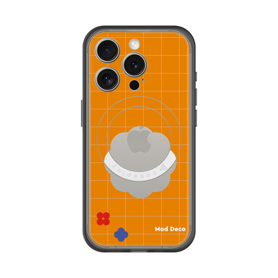 スリムプロテクションプレミアムケース with MagSafe［ Mod Deco - オリジナル - レトロオレンジ ］