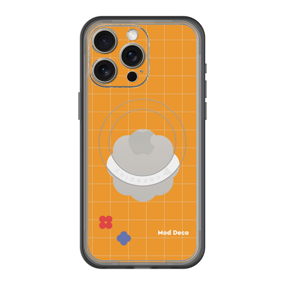 スリムプロテクションプレミアムケース with MagSafe［ Mod Deco - オリジナル - レトロオレンジ ］
